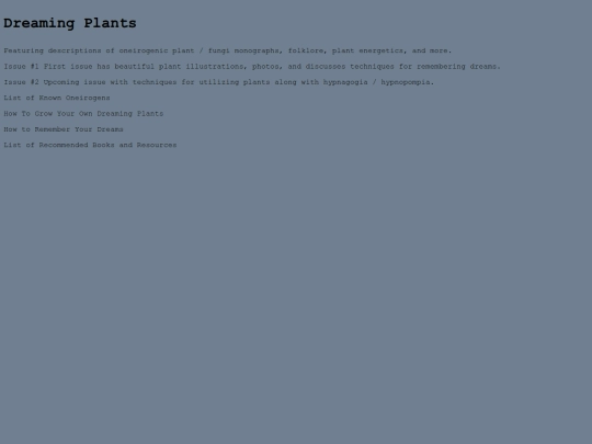 dreamingplantszine screenshot