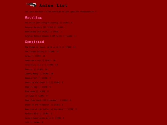 lists/anime screenshot