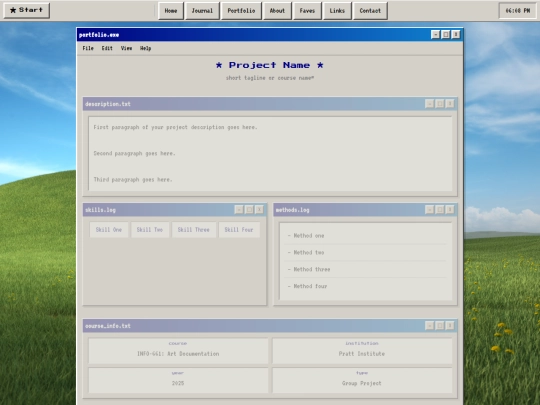 Portfolio/port-template screenshot