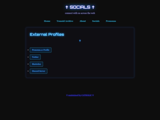 socials screenshot
