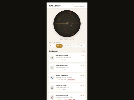 deal-radar screenshot