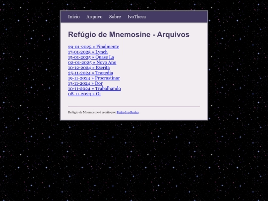 blog/archive screenshot