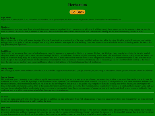 Forthunder Files/Florafile screenshot