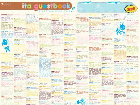 guestbook screenshot