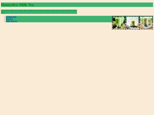 honeydew-milk-tea screenshot