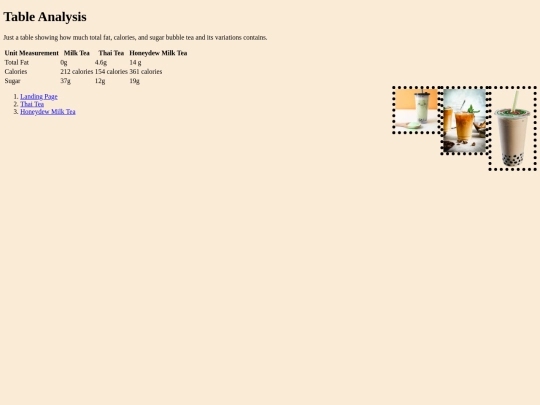 table-analysis screenshot