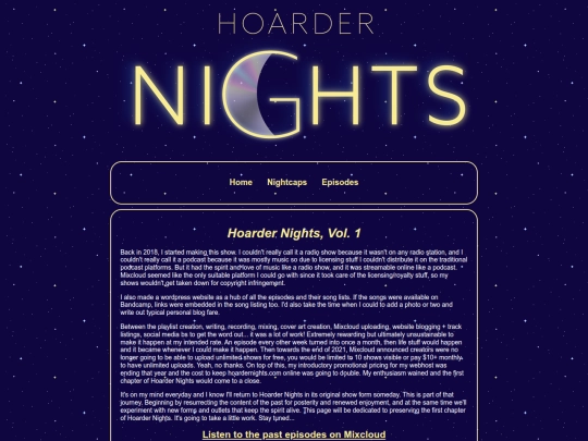 hoardernights/episodes screenshot