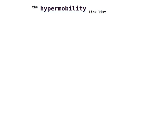 links/hypermobility/hypermobility screenshot