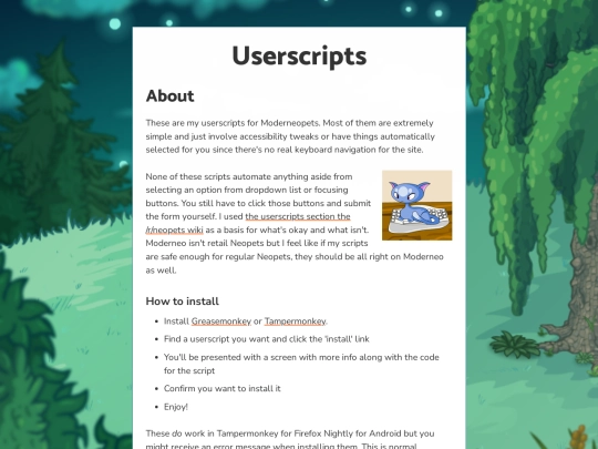 neopets/moderneo/userscripts screenshot