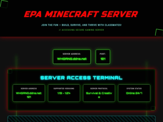 server screenshot