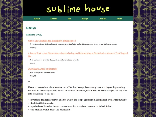 essays screenshot