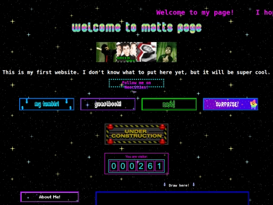 mattscoolwebsite screenshot