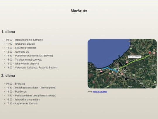 Maršruts screenshot