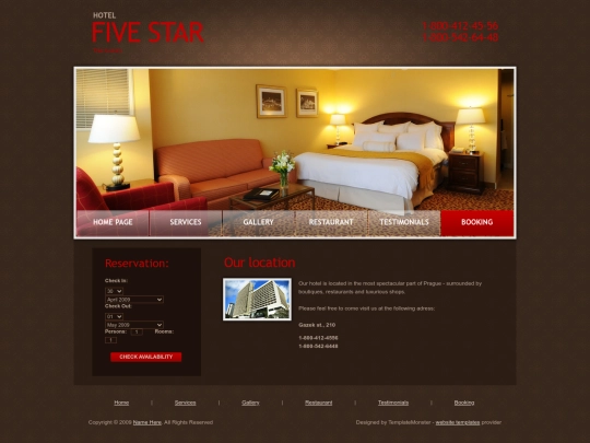 booking screenshot