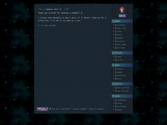 comment-sent screenshot