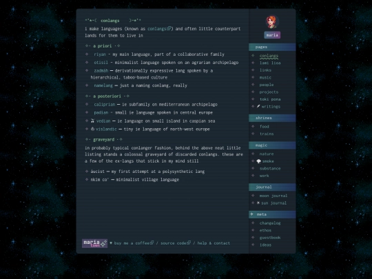 conlangs screenshot