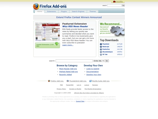 addons screenshot