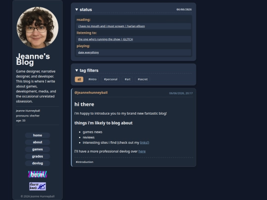 blog screenshot