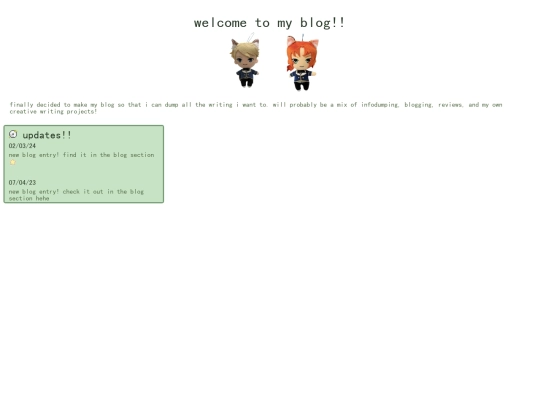 blog/home screenshot