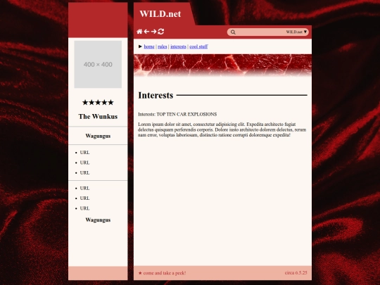 interests screenshot