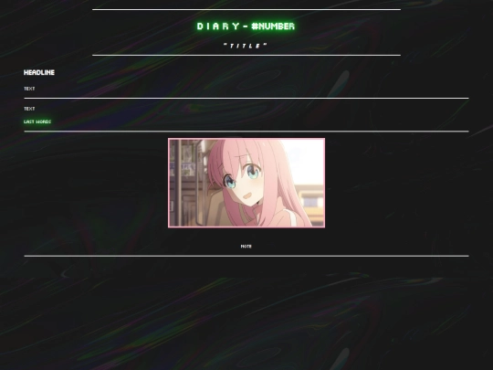 Diary/diary-template screenshot