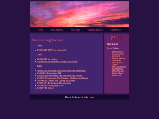 Blog_Archive screenshot