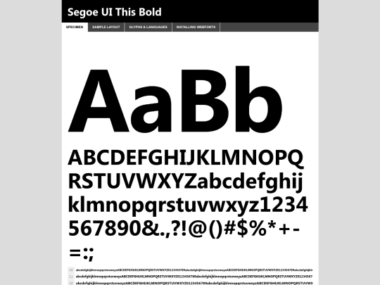 FONTS/segoe-bold-demo screenshot