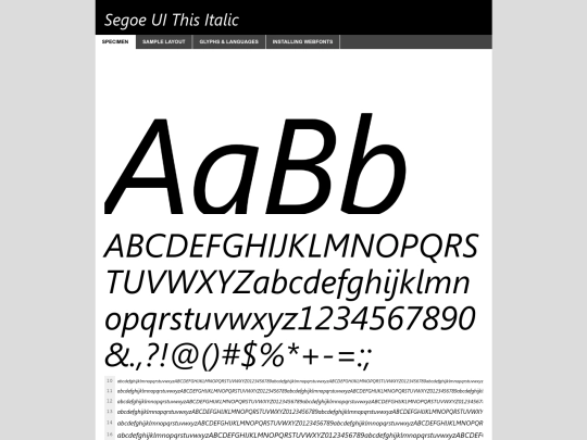 FONTS/segoe-italics-demo screenshot