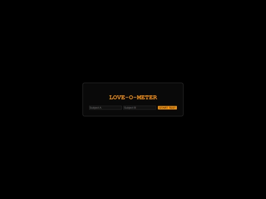 Love tester screenshot