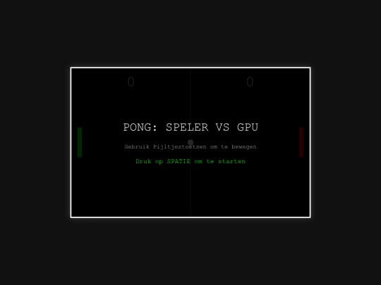 Pong screenshot