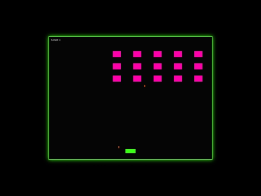 Spaceinvaders screenshot