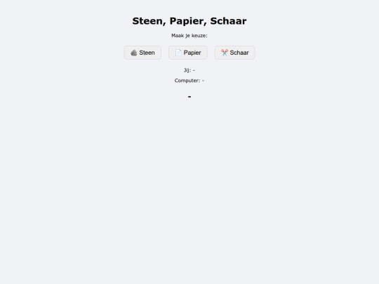 SteenPapierSchaar screenshot