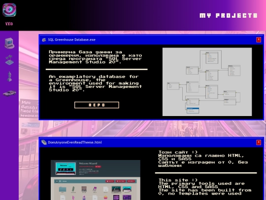 projects screenshot