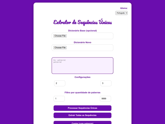 Extrator screenshot