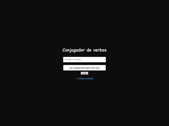 conjugator/es screenshot