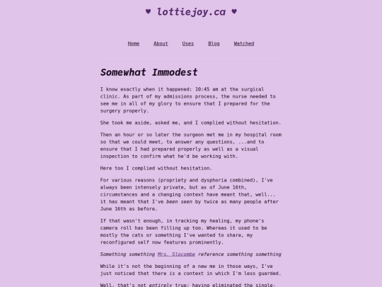 somewhat-immodest screenshot