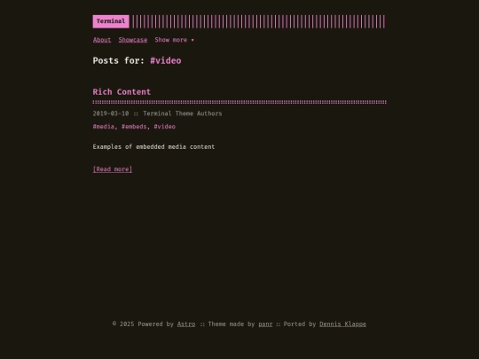 astro-theme-terminal/tags/video screenshot