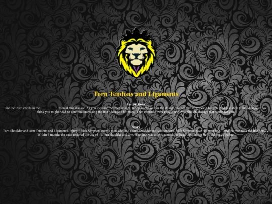 diseasesfolder/tornligaments screenshot