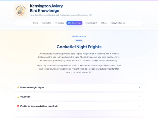 birdknowledge/cockatiel-night-frights screenshot