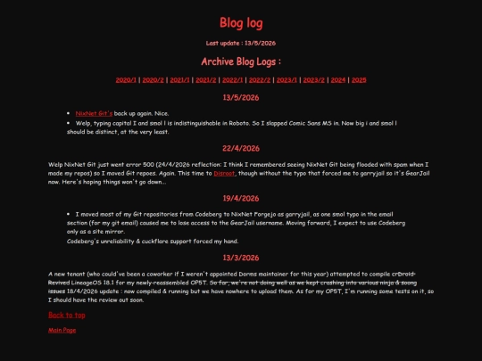 blog screenshot