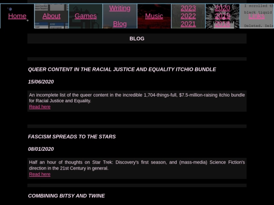 blog screenshot