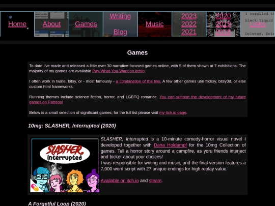games screenshot