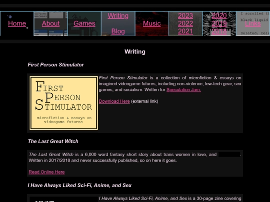 writing screenshot