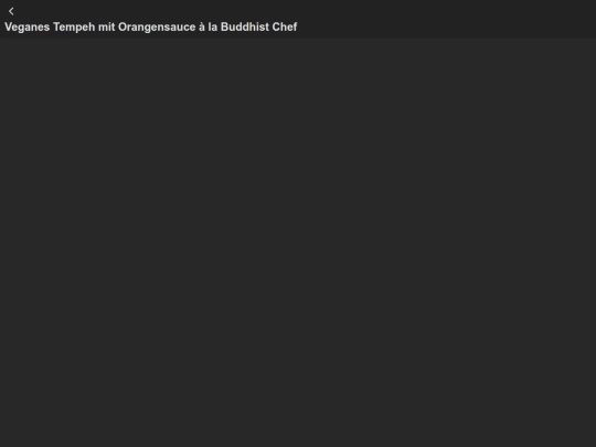 Rezepte/PDF/Veganes Tempeh mit Orangensauce à la Buddhist Chef screenshot