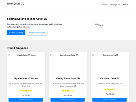 webstore_3D_Printing screenshot