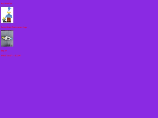 Wishlis screenshot