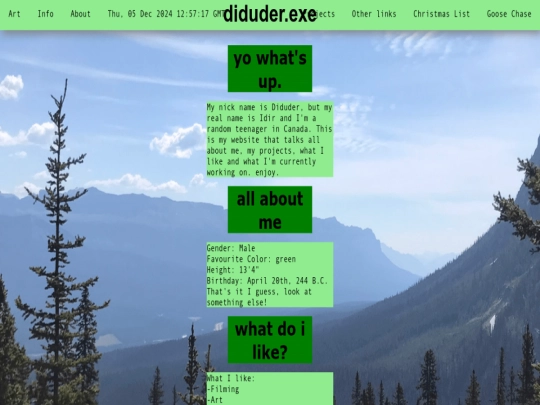 index screenshot