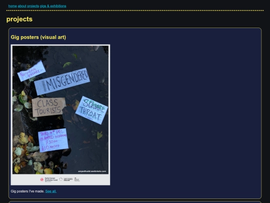 projects screenshot