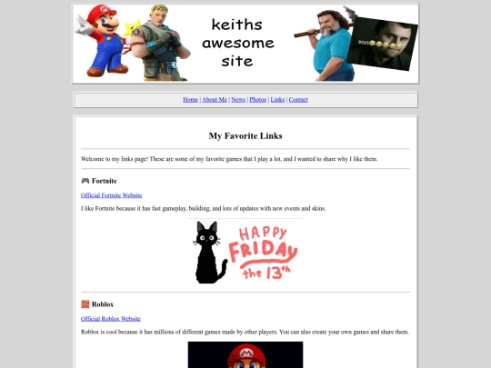 links screenshot