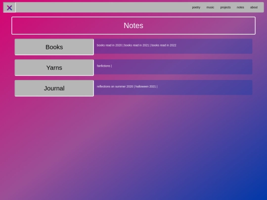 notes screenshot